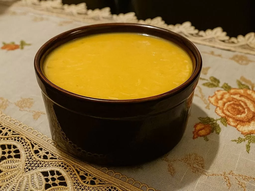 Caldo de Mandioquinha com Frango